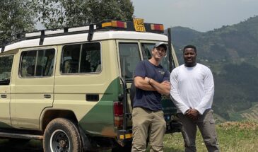 A pose over the rwanda hills A pose over the rwanda hills